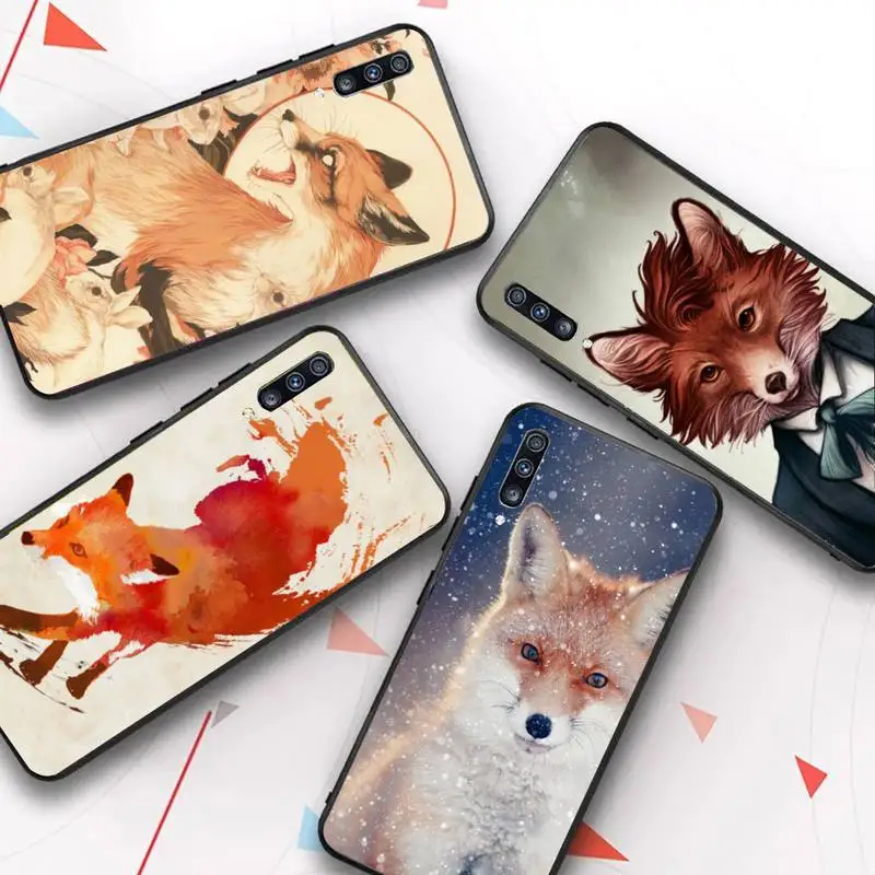 

FHNBLJ Foxs Phone Case for Samsung A51 A30s A52 A71 A12 for Huawei Honor 10i for OPPO vivo Y11 cover
