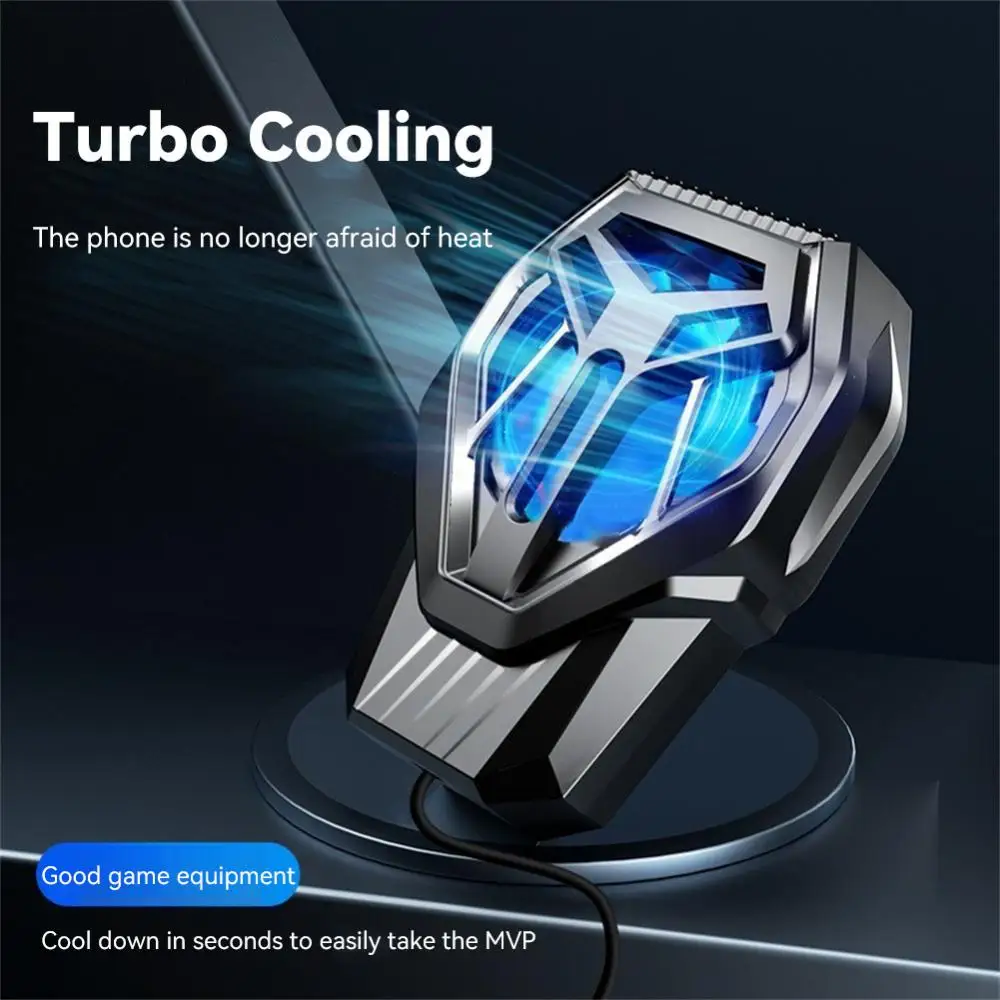 

Type-C Gaming Phone Cooler Charging Silent Cooling Fans Turbo Fan Fast Cooling Phone Back Cooler Accessories Plastic 4.5-6 Inch