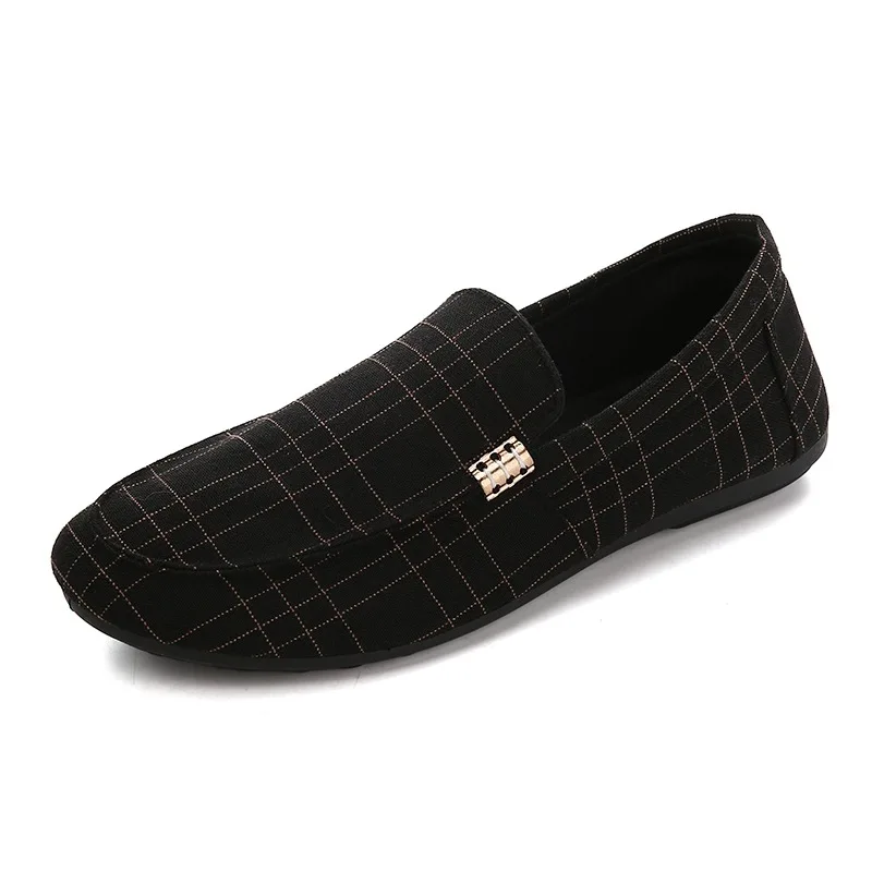 

2022 spring and autumn new style beanie shoes men's Korean shoes lazy shoes slip-on trendy shoes casual breathable cloth shoes