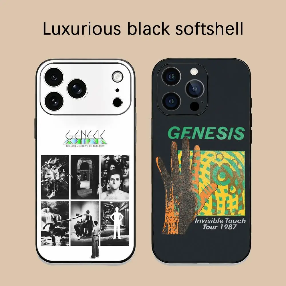 Фото Модный чехол для телефона G-Genesises с изображением певца, мягкий, черный, противоударный, для iPhone 17 Air, 16, 15, 14, 13, 12 Plus, Mini, Pro, Max №1