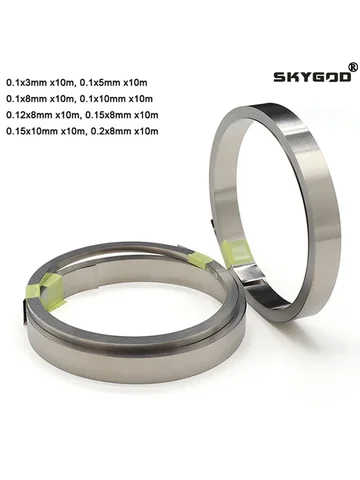 Литий-ионный аккумулятор 18650, никелированный разъем, стальной ремень для точечной сварки, 10 м