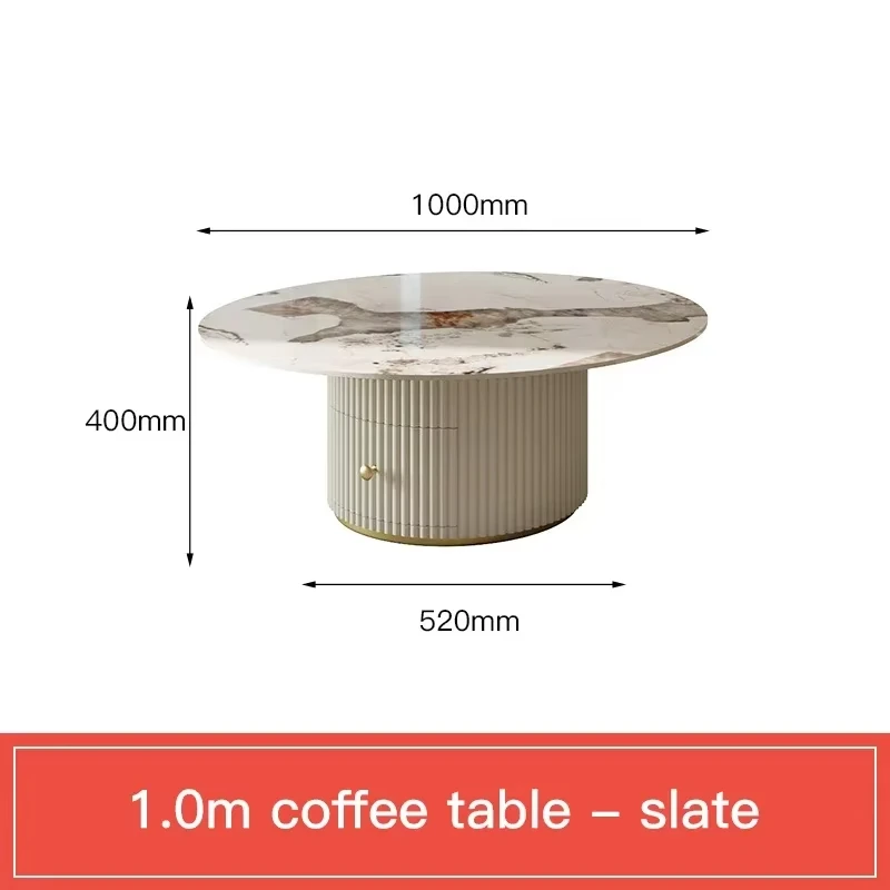 Armoire TV de Luxe Rectangulaire Столы Ценales Affichage Blanc Шведский стол с давлением Монеты Ronds Table Basse