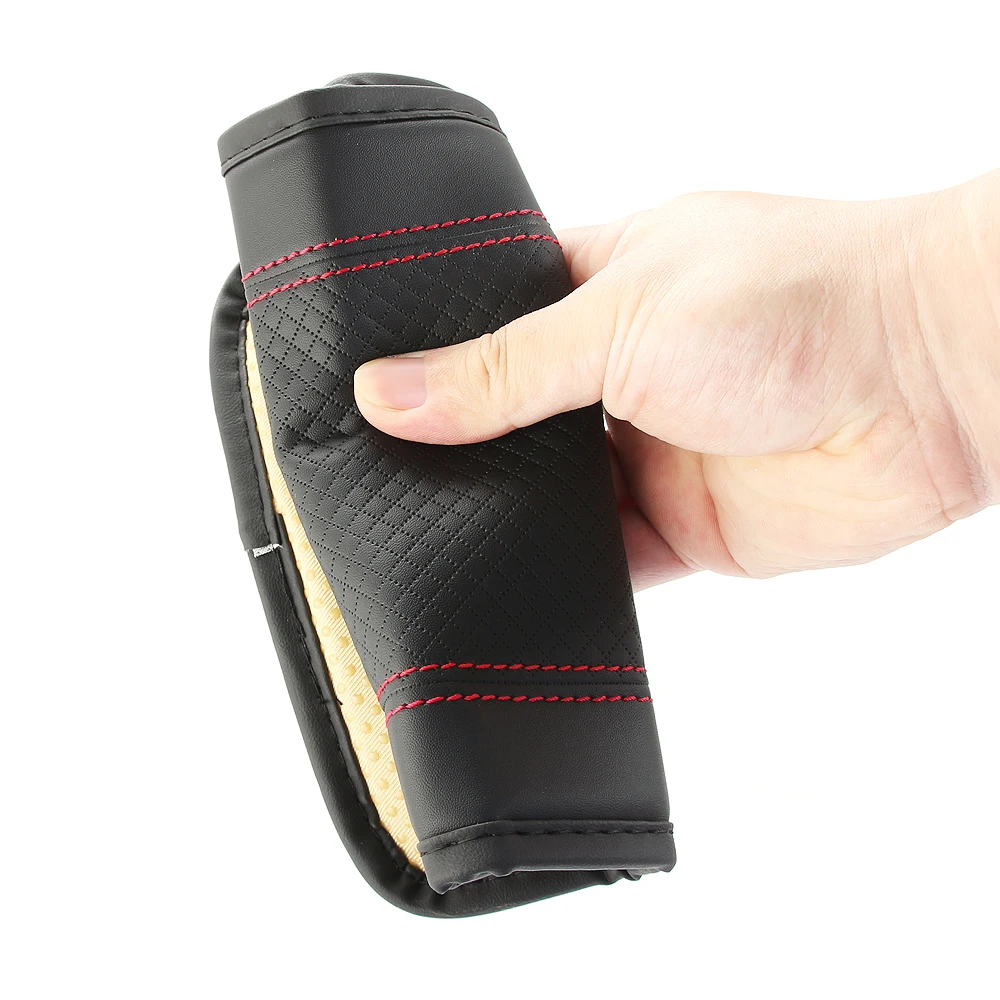 Автомобильный подлокотник подкладка из волокнистой кожи с тиснением для Hyundai IX25