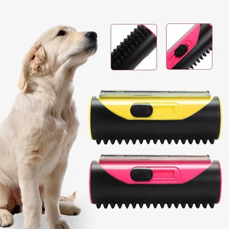 

Dog Brush Dog Grooming Comb Pet Cats and Dogs Hair Manual Shaving Removal Brush Removal Device To Knot Smooth Comb Pet Supplies