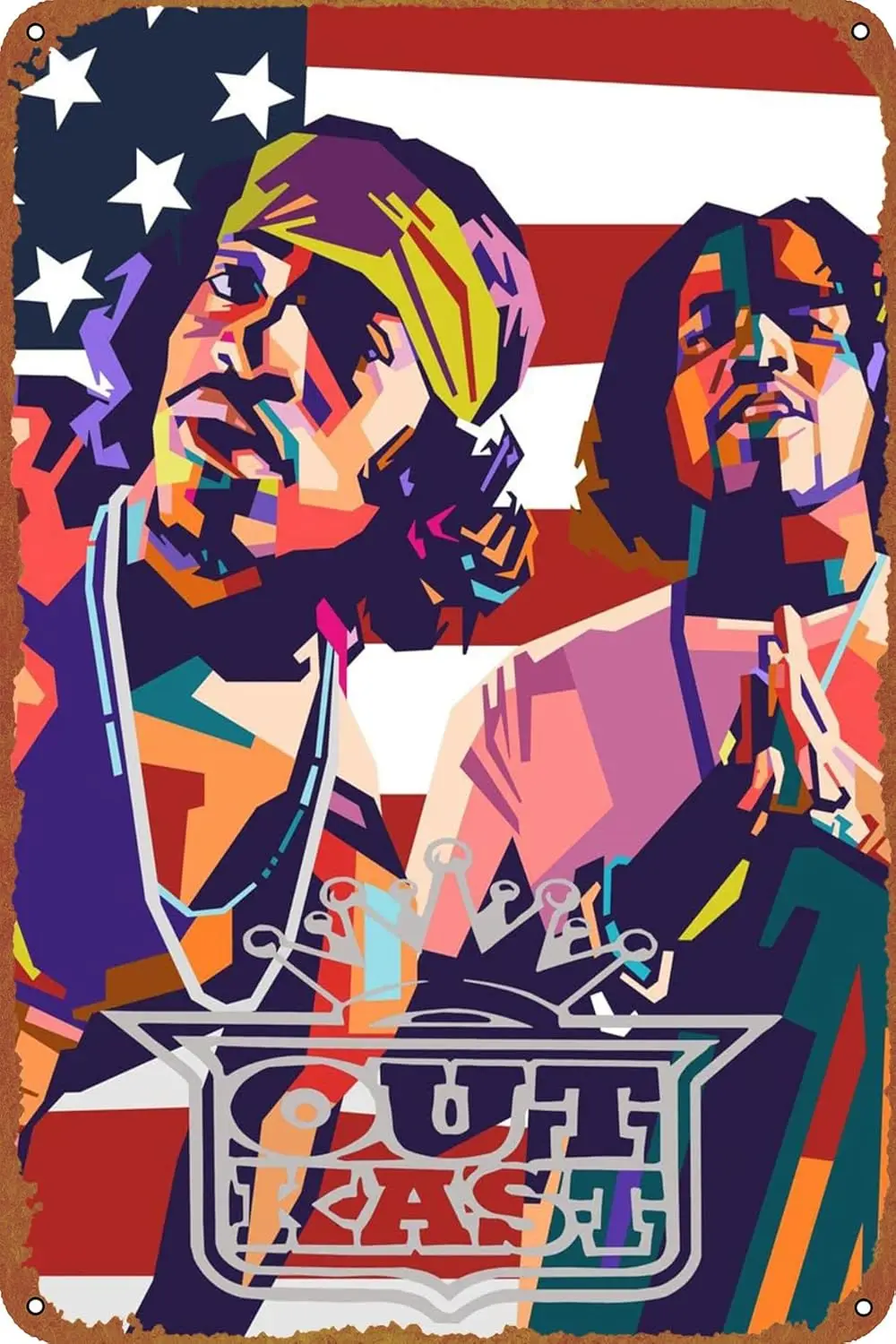 Дополнительный металлический жестяной знак Outkast постер винтажный
