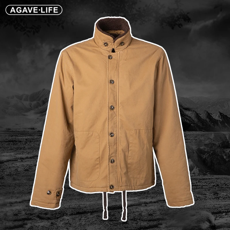 

Военная Толстая теплая ветровка-карго, пальто, тактическая куртка из овечьей шерсти, зимняя хлопковая винтажная Мужская износостойкая куртка-бомбер