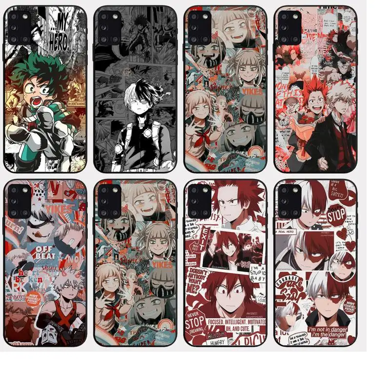 

Japan Anime My Hero Academia Phone Case For Samsung Galaxy S21 A51 A50 A71 A52 A72 S20 A21S Note 20 10Lite Plus