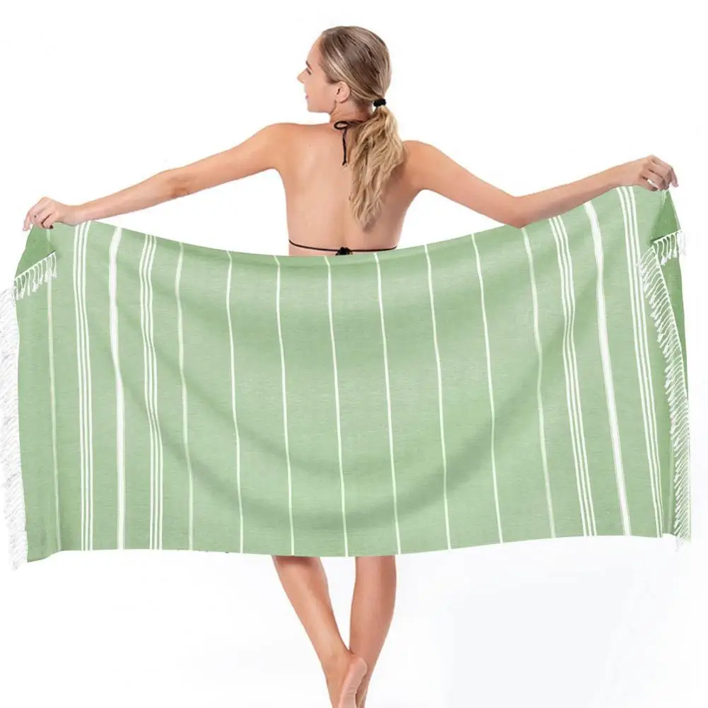 Strong Thin Tassel Wipe Cotton Quick Dry Beach Towel Bathroom