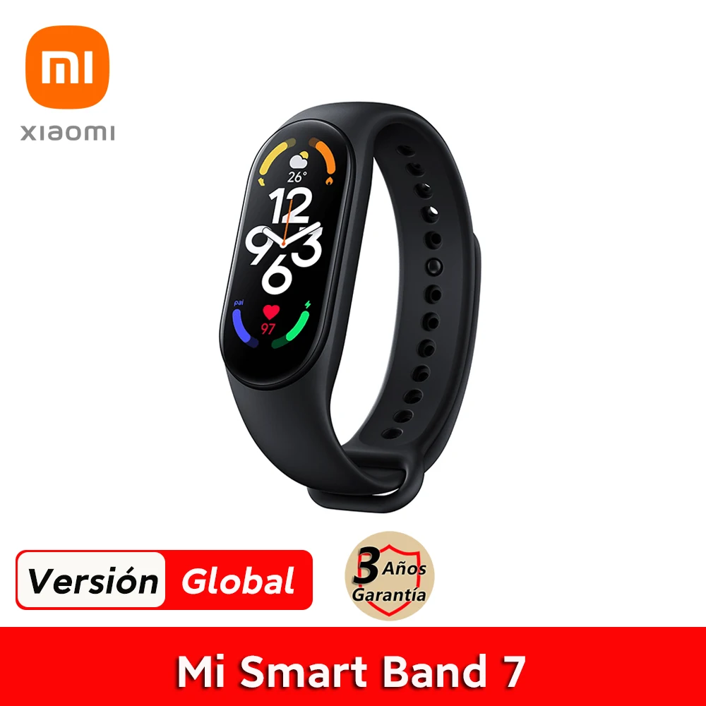 Xiaomi Mi Band 7 Smart Bracelet 1.62" Color AMOLED Screen Miband Blood Oxygen Fitness Traker 5ATM Waterproof on - Умный браслет Xiaomi Mi Band 7 с экраном AMOLED цвета 1.62 дюйма, отслеживанием уровня кислорода в крови, показателями фитнеса и защитой