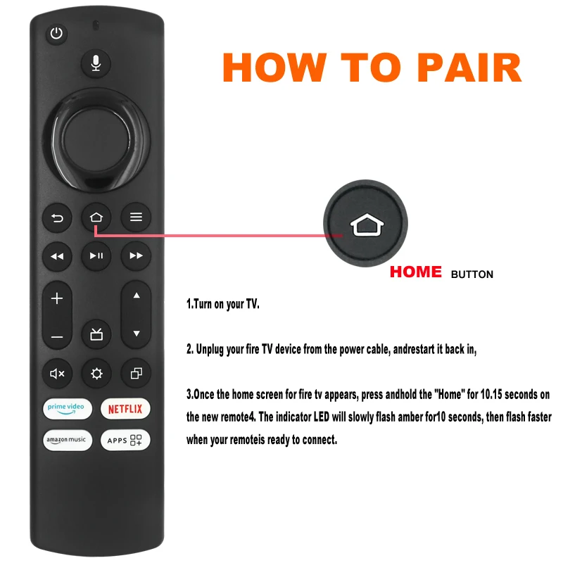 Голосовой пульт дистанционного управления Bluetooth для H69A73 L5B83G Amazon Fire Stick 2/3/4k Basics Smart