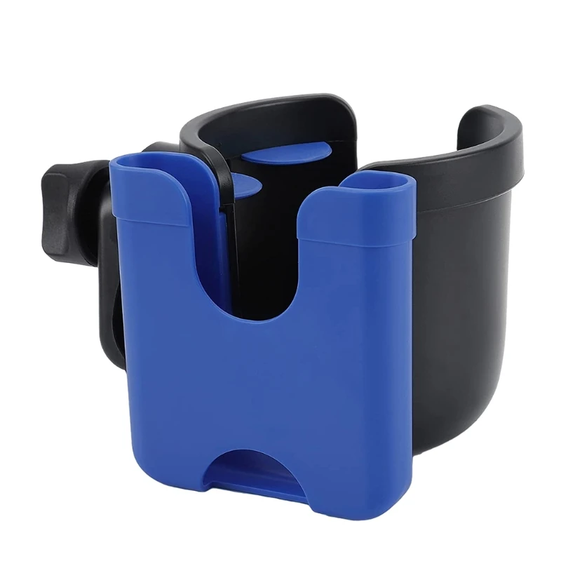 

Stroller Cup Holder with Phone Organizer Universal Bike Cup Holder 2 in 1 Bottle Bracket for Wheelchair Pushchair