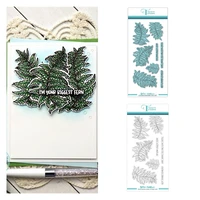 new 2022 arrival fern tastic cutting dies stamps scrapbook diary decoration embossing diy greeting template card handmade
