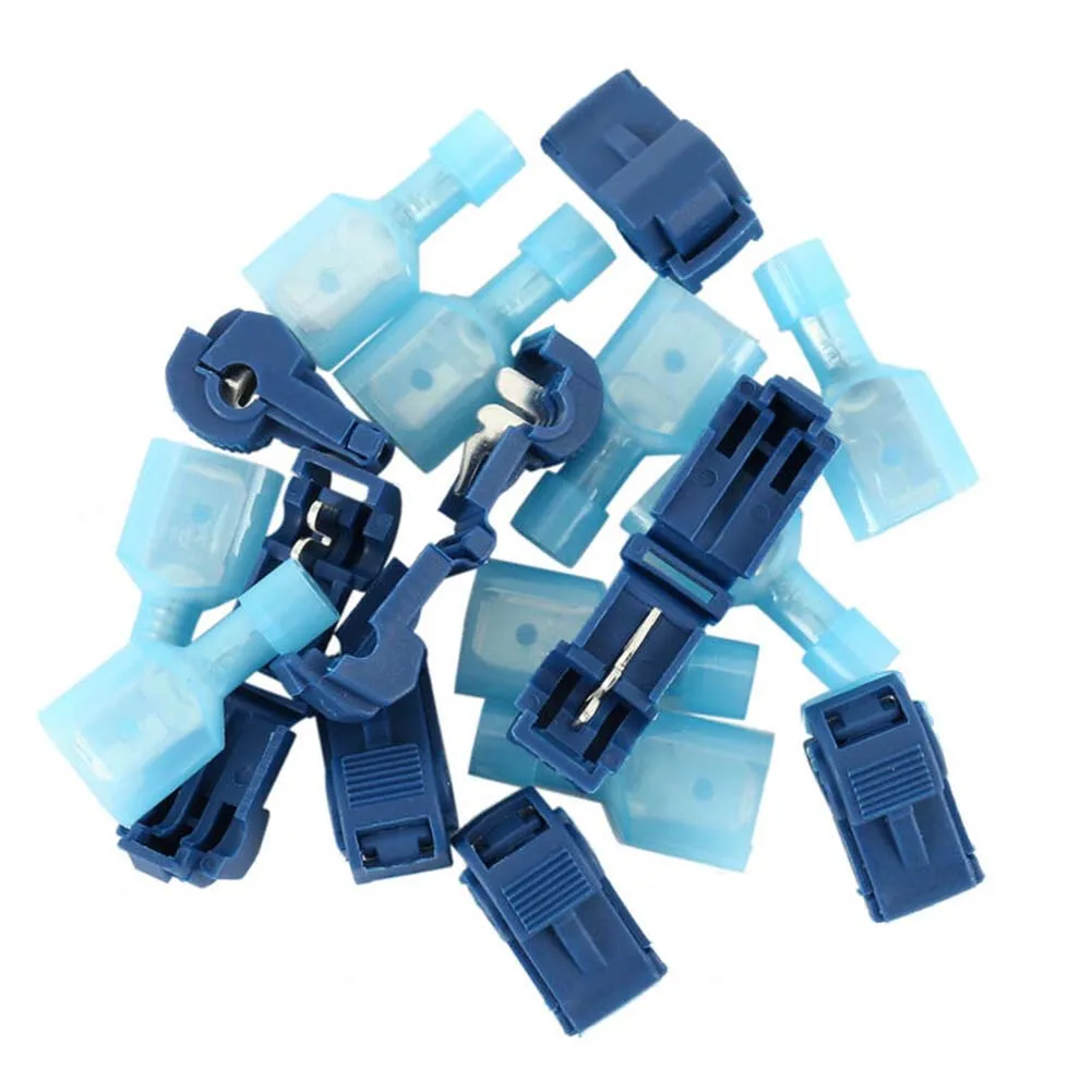 

T Tap Quick Splice Wire Connector kit Wire Joint Crimp Cable Motorcycle Terminals + Female Spade Connector 60 Pcs