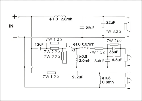 US-385C 3-полосная Hi-Fi серия аудиопередатчик для динамиков Рекомендуемая точка