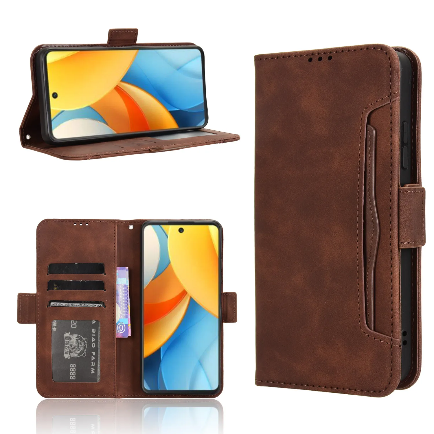 Чехлы-бумажники для ZTE Nubia V60 дизайнерский кожаный флип-чехол книги с магнитной