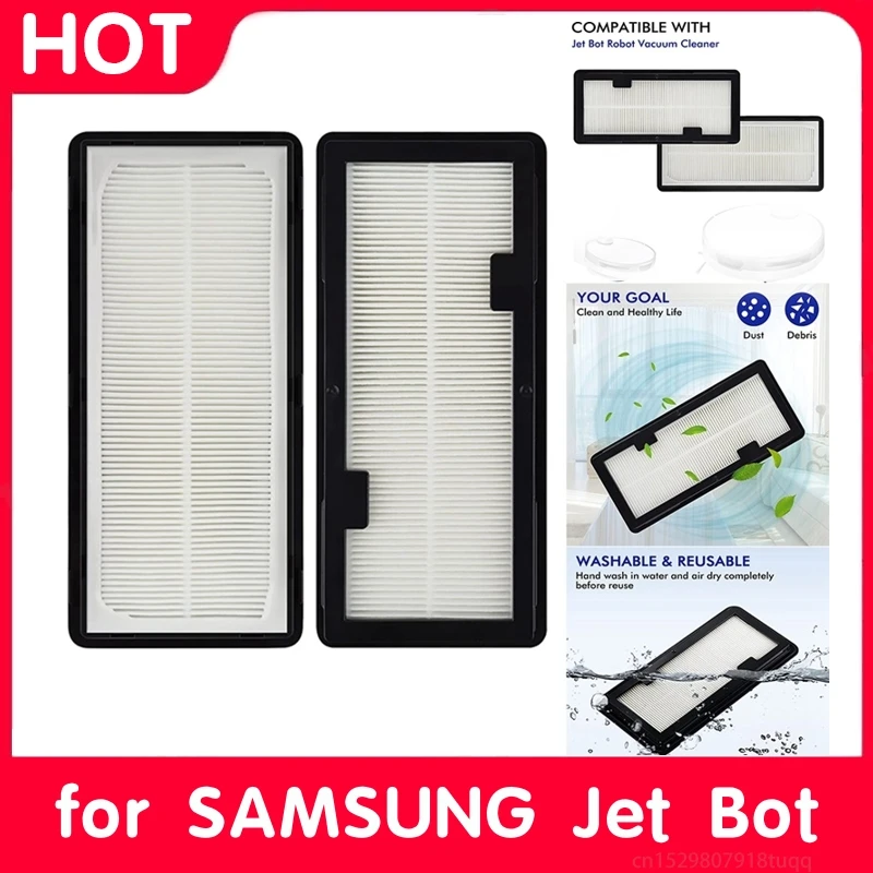 

2 шт., сменные фильтры Hepa для пылесосов SAMSUNG Jet Bot AI + и Jet Bot
