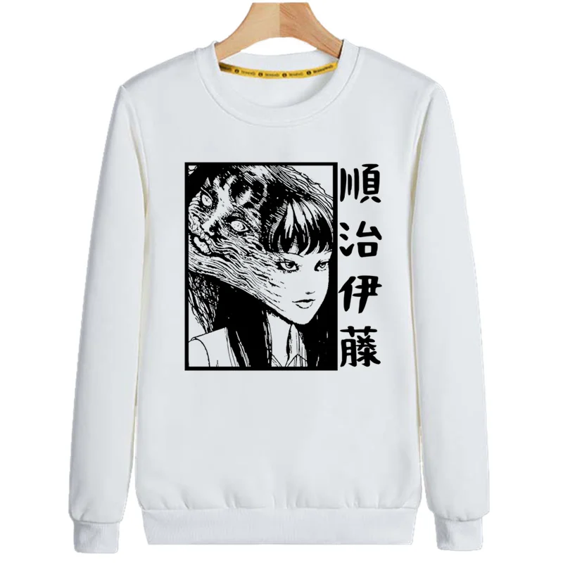 

Tomie Junji Ito Suehiro Maruo Manga Horror Hoodies Sweatshirt Print Trend Mens Clothes Hip-Hop Male Crewneck Hoodies Men