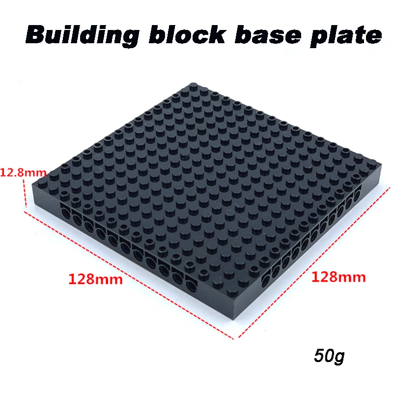 

1pc 16x16 Black DIY Building Block Base Plate Can be Spliced Compatible with 65803 Combination Board
