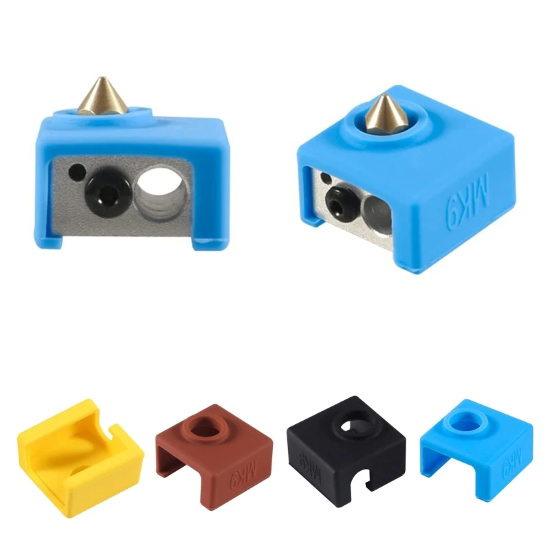 

Силиконовый блок нагревателя MK8 для 3D принтера, 4 шт., силиконовый чехол для принтера Ender 3 MK8, Hotend, 280 ℃, стабильная температура