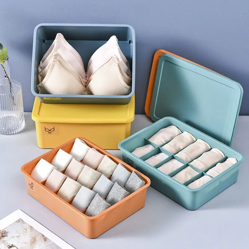 

Underwear storage box bra socks plastic finishing box dormitory desktop makeup storage artifact storage box