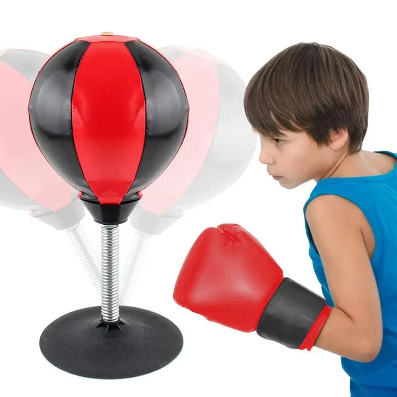 

Kids Punching Bag With Stand Speed Bags For Boxing Children Boxing Equipment Kids Boxing Set Toy Gift For Boys Girls Ages 3-12