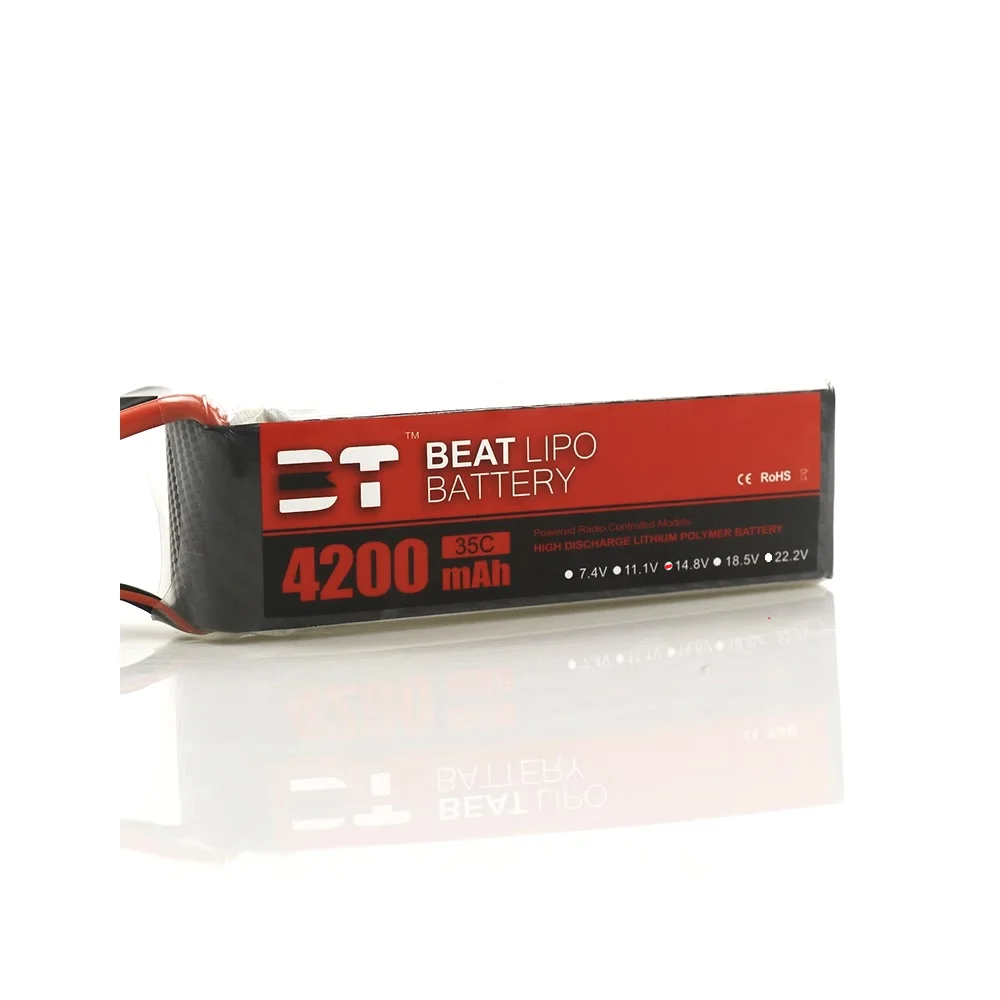 

BT 4200mAh 4S 14.8V 35C LIPO Beite Battery Aircraft Model Battery