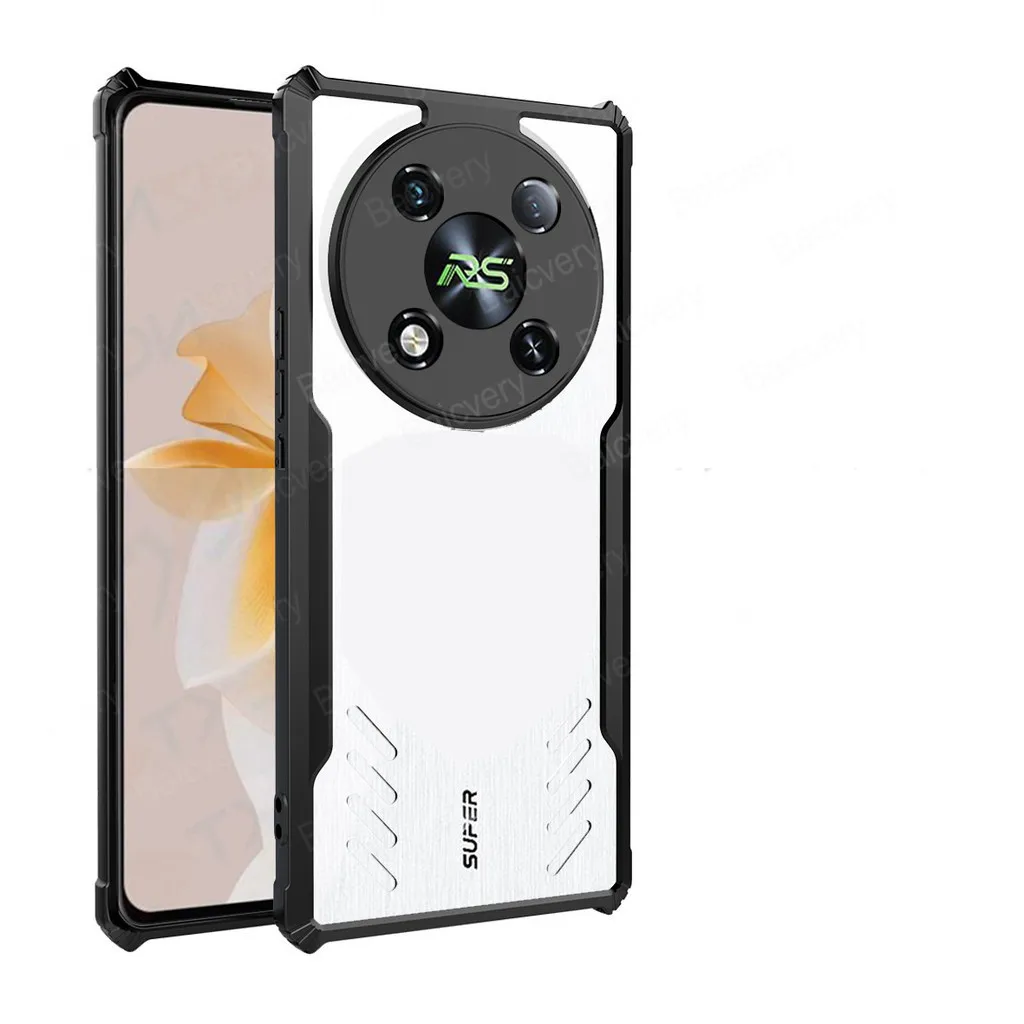 Мягкий чехол для itel RS4 S666LN ПК и ТПУ Жесткий силиконовый прозрачный телефона