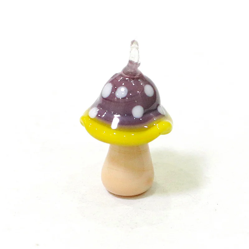 

2Pcs Cute Mushroom Charms Glass Pendant Woman Diy Jewelry for Necklace Bracelet Earring Making Accessories Easter Decor Supplies