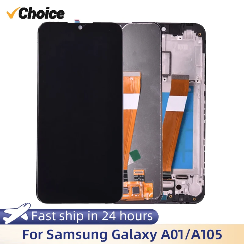 

Оригинальный ЖК-дисплей для Samsung Galaxy A10 A105 A105F, диагональ экрана дисплея 6,2 дюйма, замена цифрового преобразователя в сборе с рамкой