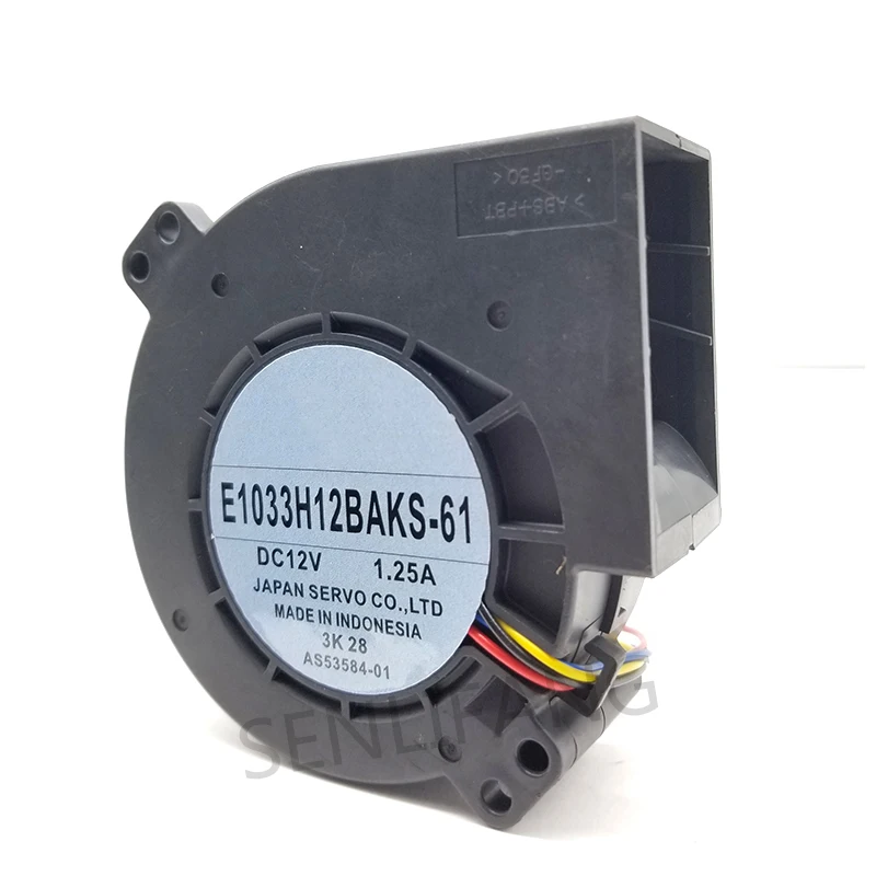 Новый бренд для сервопривода E1033H12BAKS-61 DC 12V 1.25A 97x97x33 мм 4-провод Сервер вентилятор охлаждения