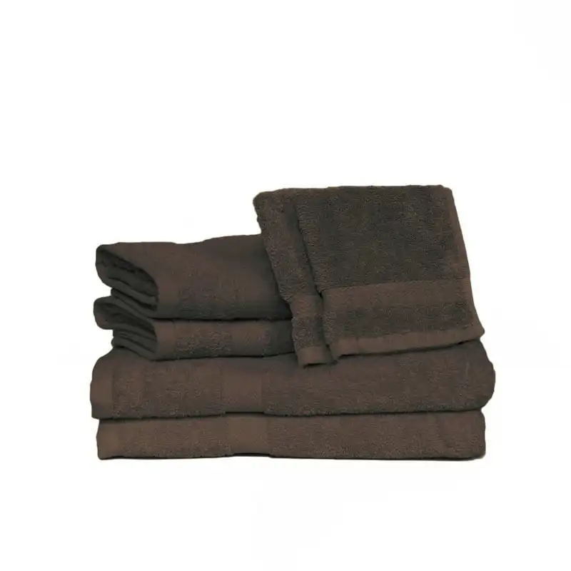 

Basics 6-Piece Solid Luxury Towel Set, Chocolate
