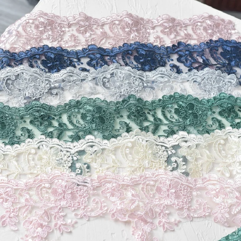 Off White Lace Trim High Quality Wedding Lace Fabric Handmade DIY Clothes Accessories 16cm Wide 1yardlot (art.: 7a6747ec2) - 7a6747ec2