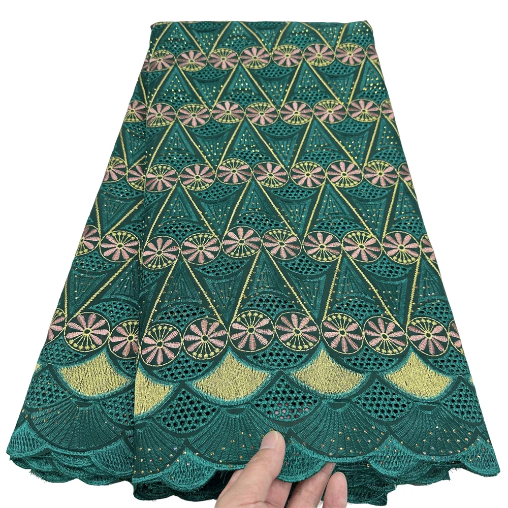 Кружевное полотно из хлопка 100% 5 ярдов африканский стиль