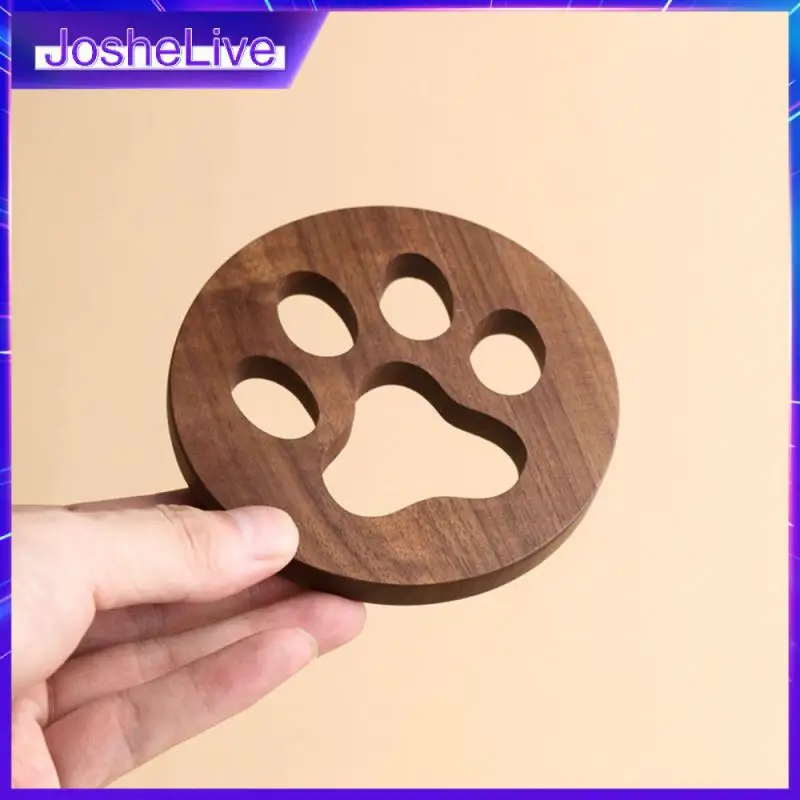 

Термостойкая подставка из массива дерева, аксессуары, ажурный нескользящий Многофункциональный Гладкий Круглый блюдце, креативный чайный набор