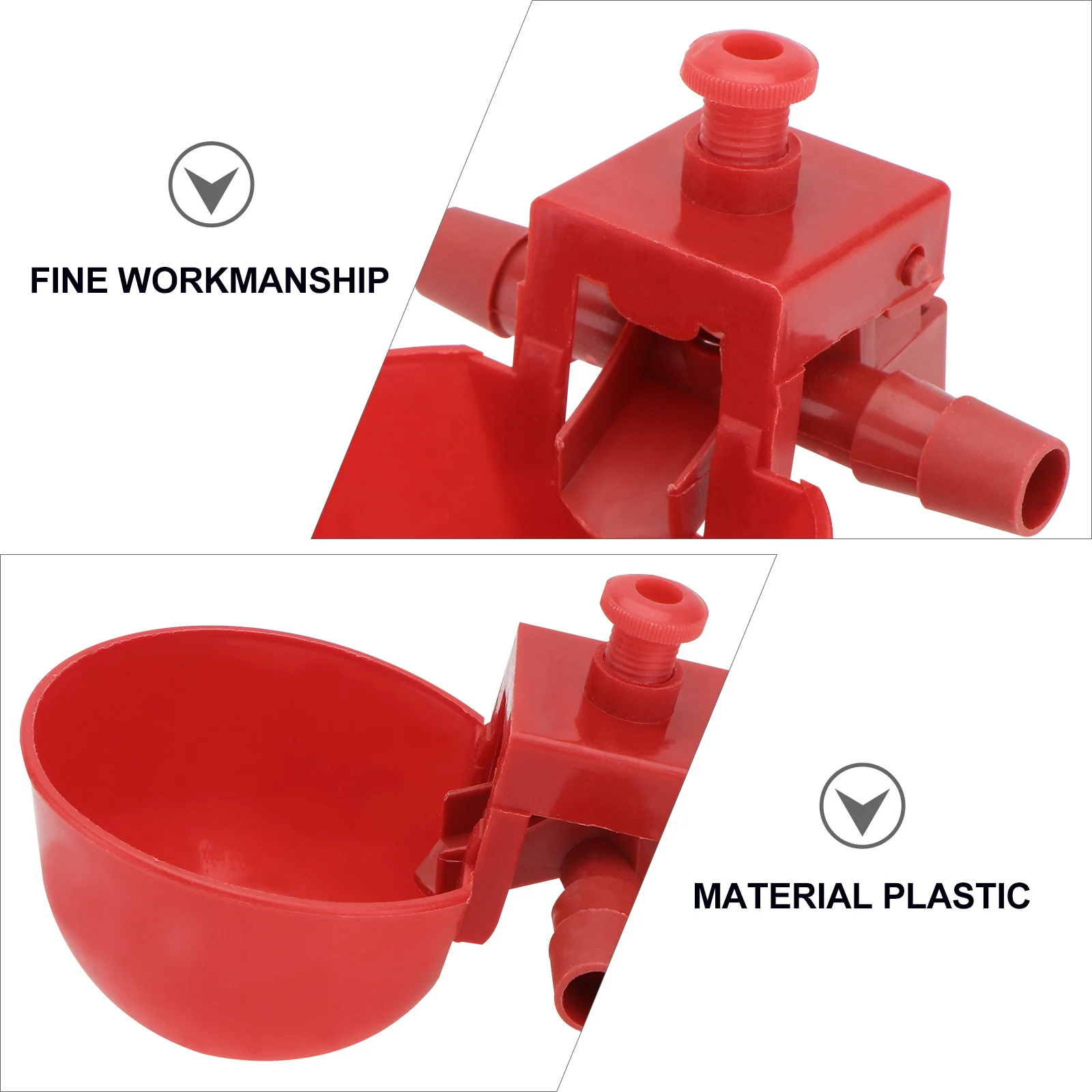 "15 PCS Chicken Drinker Auto Feeder Pigeon Poultry Water Drinking Cups