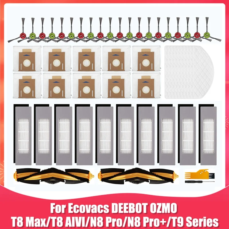 

Replacement Parts Kit For Ecovacs DEEBOT OZMO T8 Max/T8 AIVI/N8 Pro/N8 Pro+ Robot Vacuum Cleaner