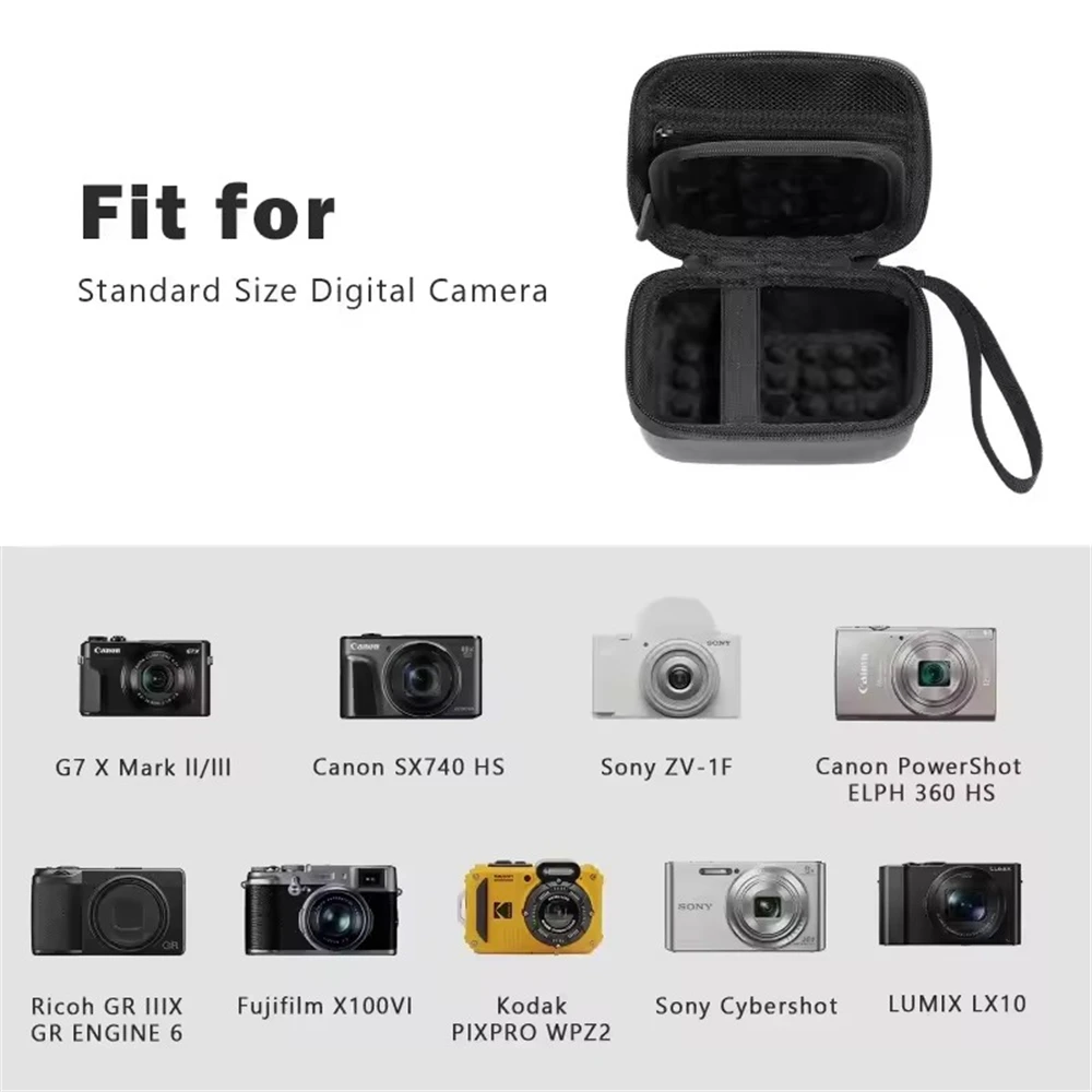 Фото Ударопрочный жесткий чехол COOL DIER для цифровых камер Canon G7X Mark III Mark II Cybershot ZV1 Ricoh GR III, защитная сумка для переноски №4