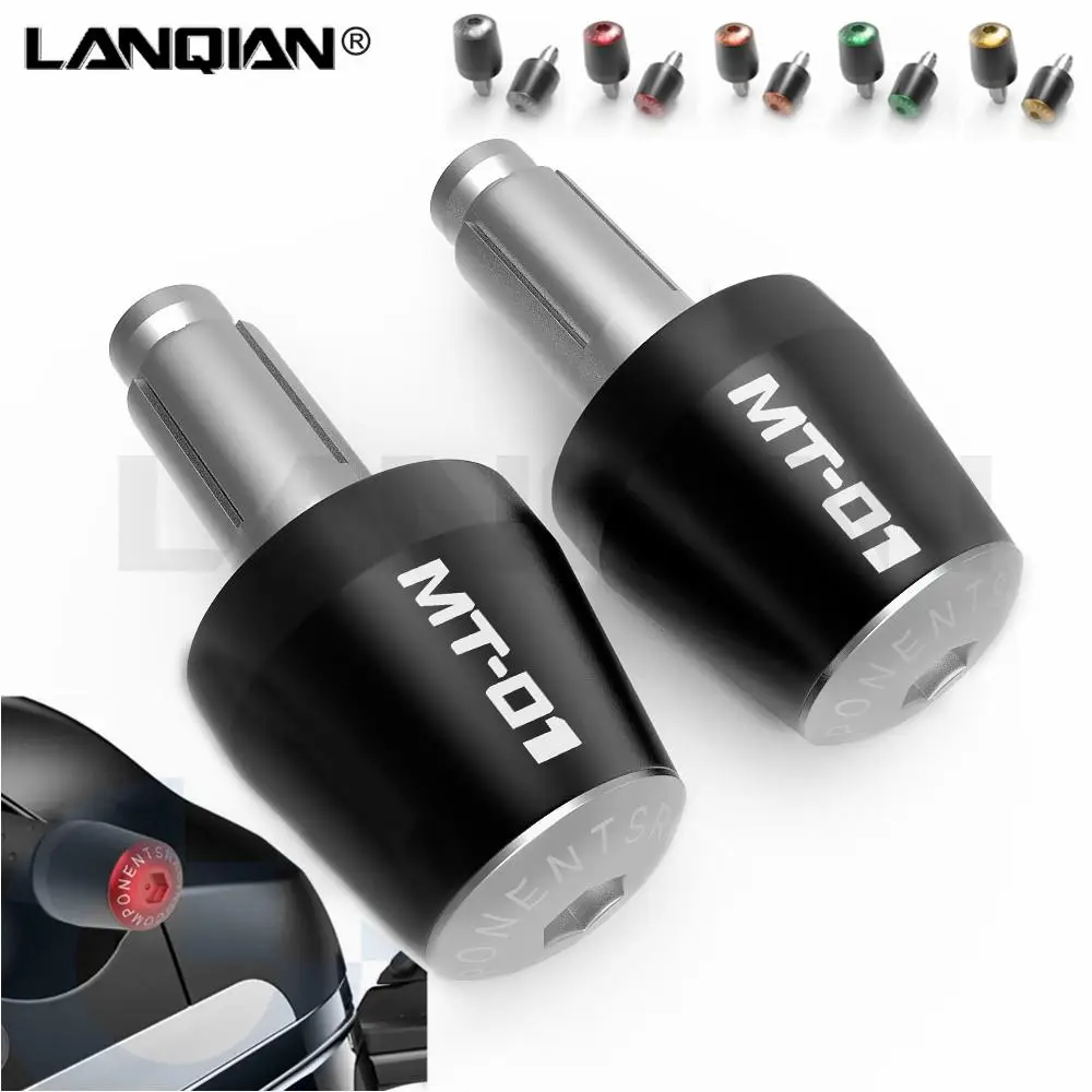 

For Yamaha MT01 Motorcycle Handlebar Grips End Cap Anti Vibration Silder Plug MT-01 2004 2005 2006 2007 2008 2009 Accessories