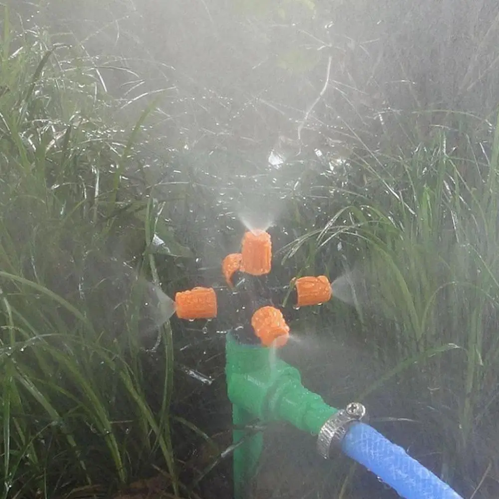 

Garden Sprinkler Automatic Watering System 360 Degree Greenhouse Agricultural Gardening Rotary Adjustable Atomization Groun E3m6