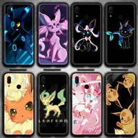 pokemon eevee fealeon phone case for huawei y6p y8s y8p y5ii y5 y6 2019 p smart prime pro