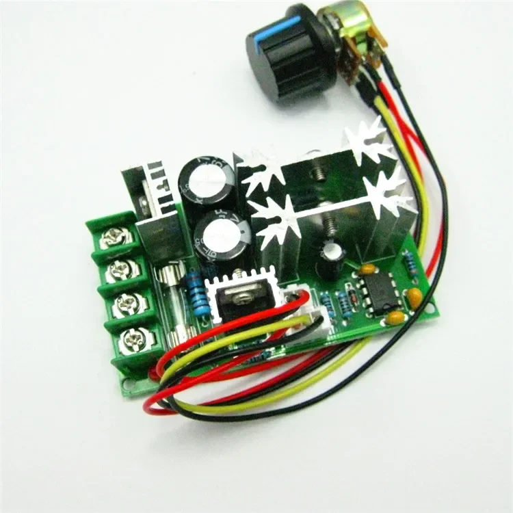 

DC Motor Governor with Switch 20A 10V-60V Wide Voltage High Power PWM Stepless Speed Control Board