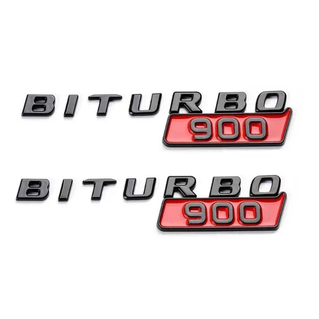 

2 шт. 3d ABS Biturbo 700 800 900 логотип автомобильный брызговик эмблема значок наклейка для Brabus Biturbo G700 G800 G900 аксессуары