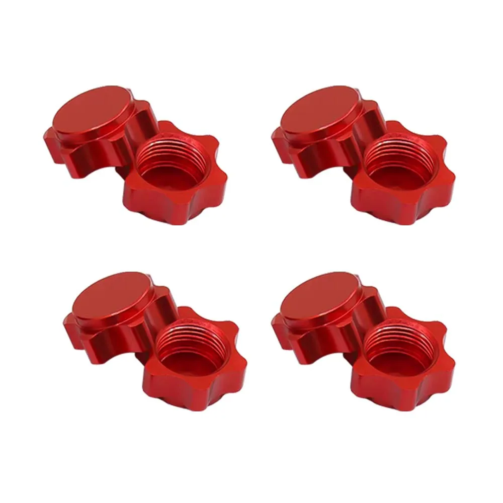 

4pcs aluminium 17mm dustproof nut cover for 1/8 remote control car coupling nut HSP94762 94886 universal nut R4