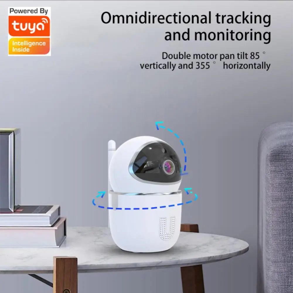 

Tuya Wifi Camera Portable Infrared Night Vision Two-way Audio Motion Detection 1080p High-definition Smart Tracking Camera