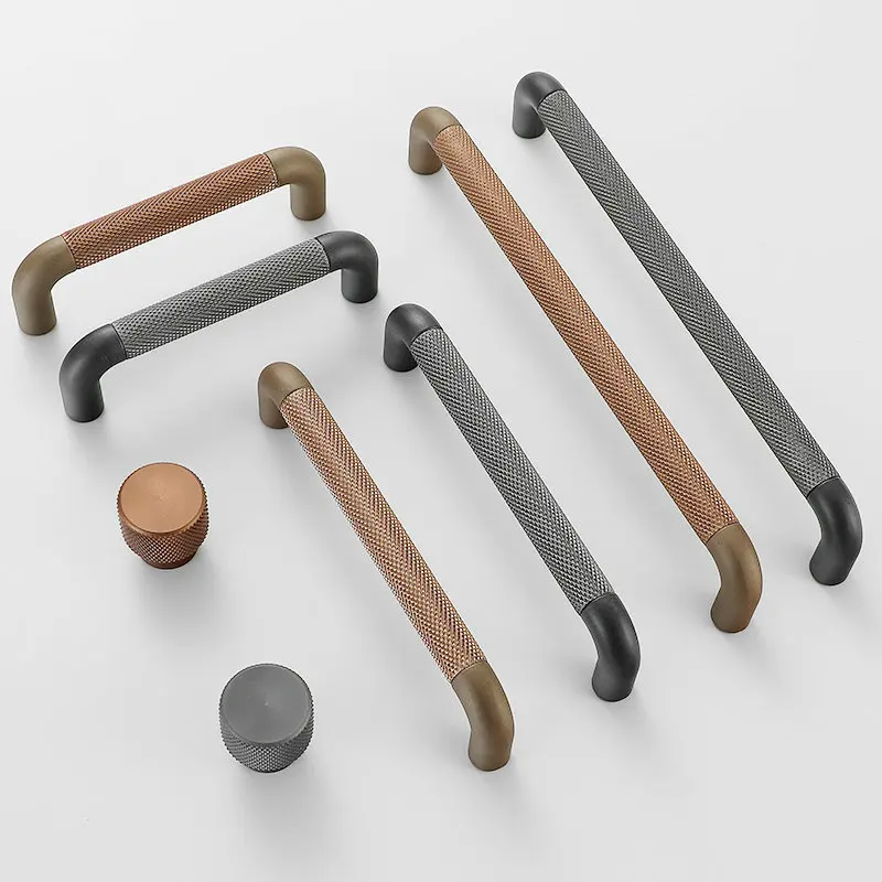 

Aluminum Alloy+Zinc Alloy Door Handle Cabinet Handle Bathroom Cabinet Door Handle Chinese Simple Non-slip Door Handle