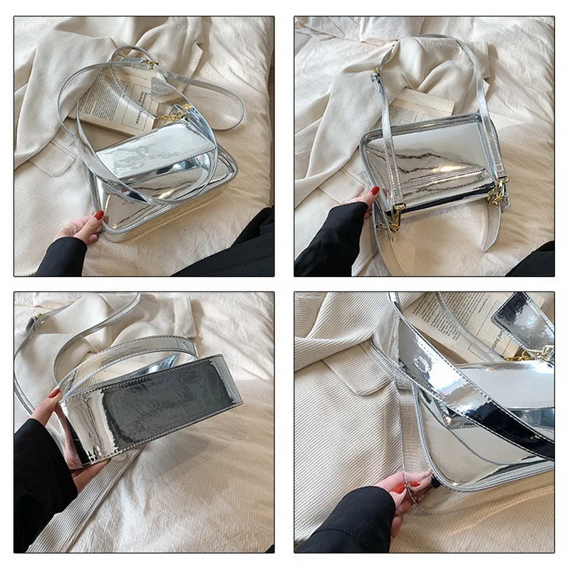 FUNMARDI Trendy Bright Color Ladies Shoulder Bag High Quality Female Handbags PU Leather Underarm Women's Bag Crossbody WLHB3329