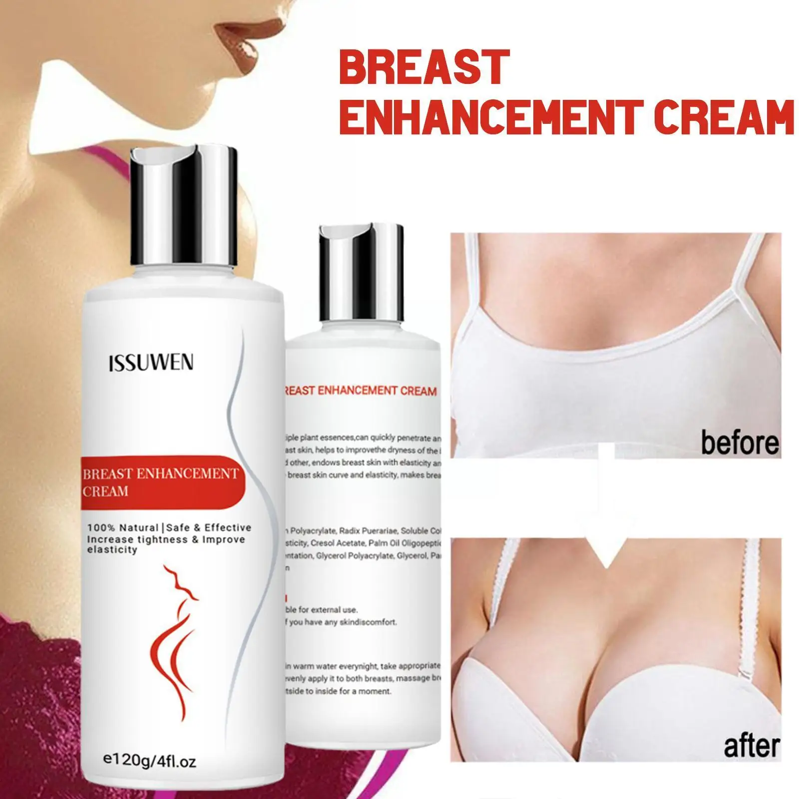

Breast Enhancement Cream Breast Enhancement Sexy Massage Cream Increase Elasticity Enhancer Breast Cream For Women Y0Z7