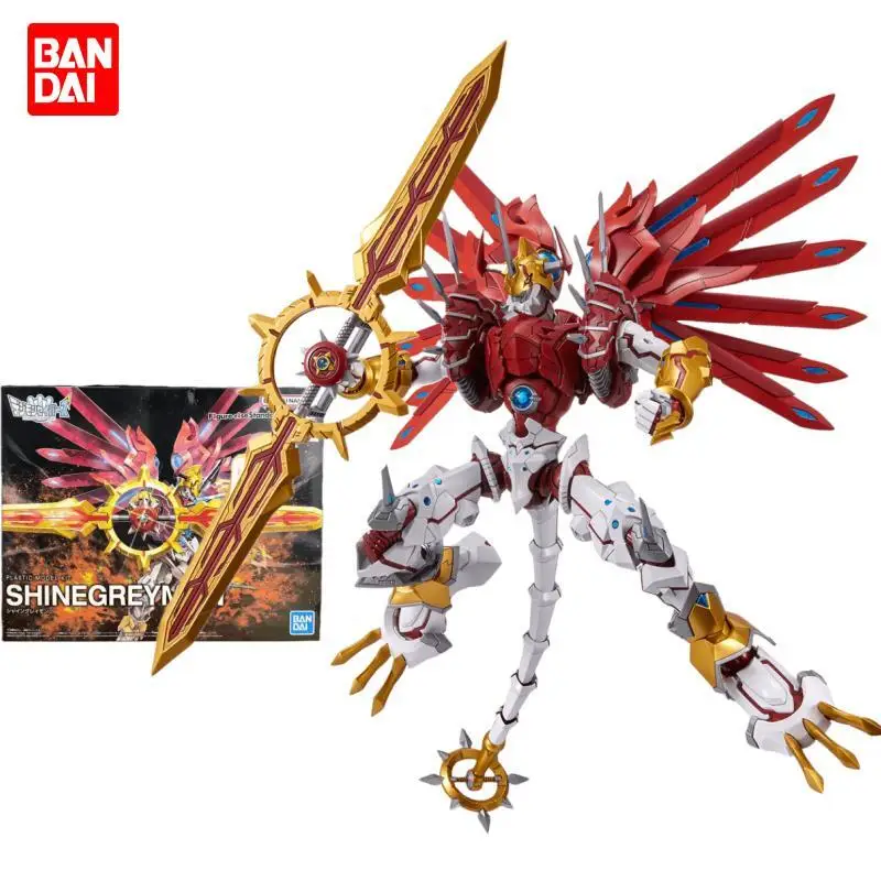 -rise Standard Amplified Digital Monster Reboot Shine Greymon Digimon Adventure Anime Assembly Action Figure Toys
