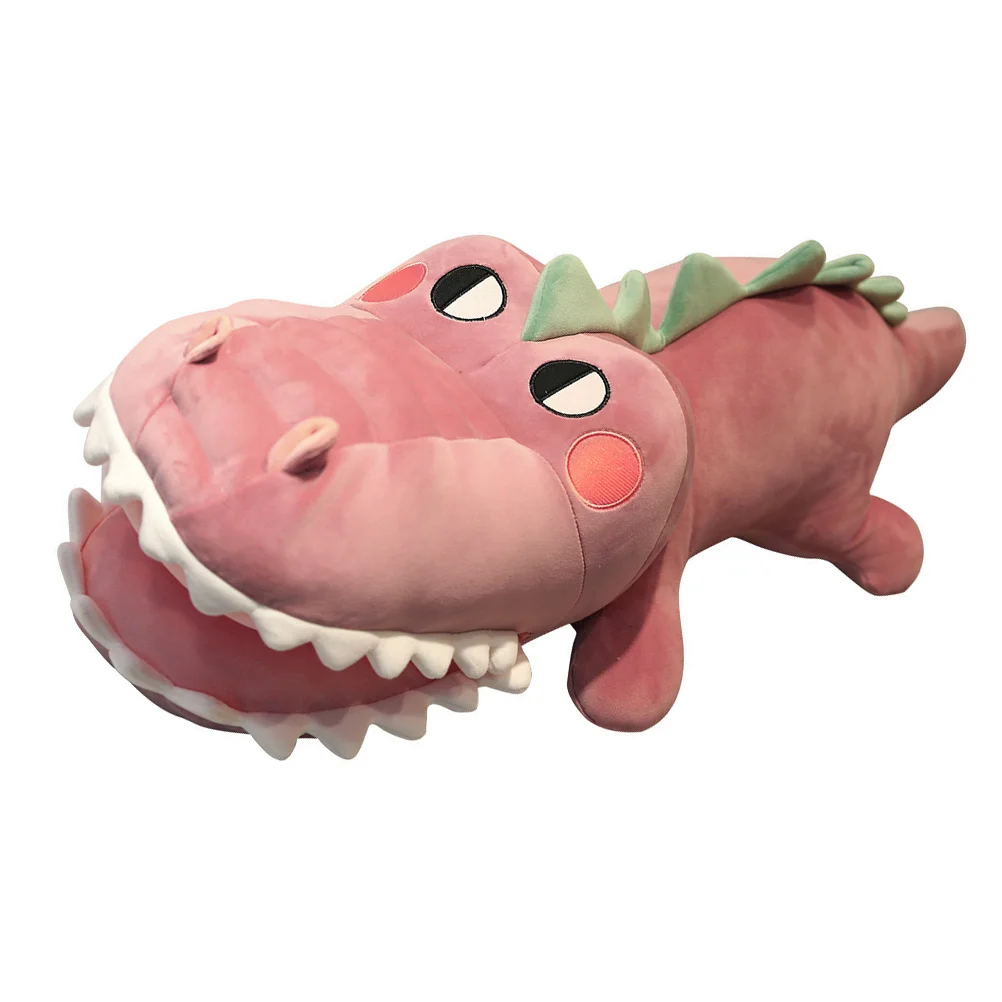 

Plush Toy Kids Birthday Gift Home Sofa Animals Stuffed Baby Cartoon Crocodile Design Children Plaything Body Pillow