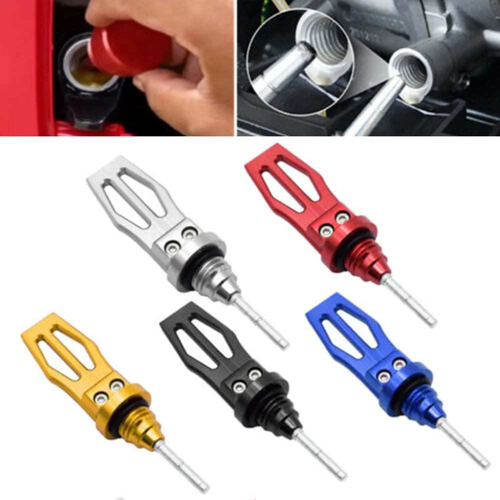 

1pcs Motorcycle Engine Oil Dipstick Filler Cap CNC Universal Screw Cover Oil Cover Motorcycle Accessories